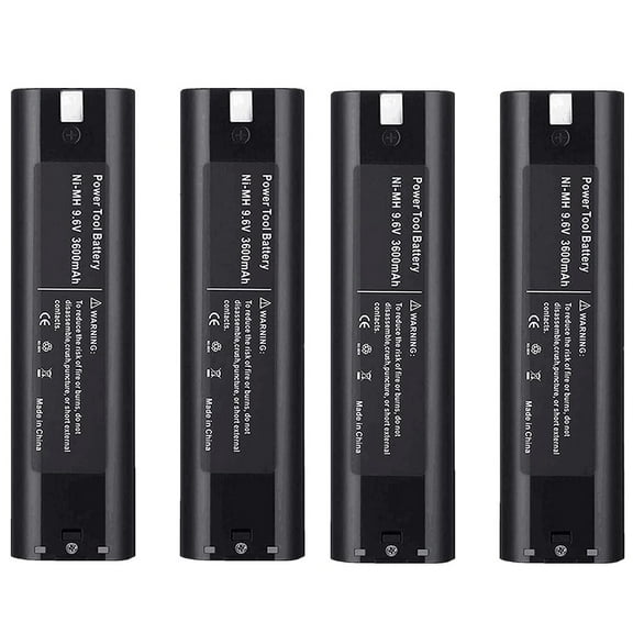 4Pack Upgrade to 3600mAh 9000 Replacement for makita 9.6v Battery Ni-Mh 9000 9033 193890-9 192696-2 632007-4 6096D 6093D DA391D 6095D 5090D
