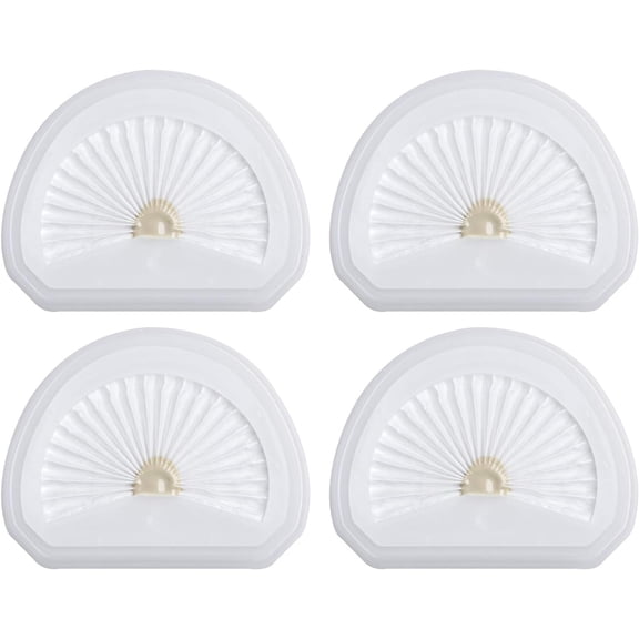 4Pack VLPF10 Replacement Filters Compatible with Black and Decker Hand Vacuum Filter Model # HLVA320J00 HLVA315j & N575266