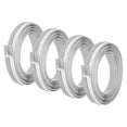 thumbnail image 1 of 4Pack Weather Stripping, 2 Inch Wide x 9.2 Feet Long Self-Adhesive Cabinet Door Seal Strip Door Draft Stopper for Wardrobe and Cupboard, Gray, 1 of 6