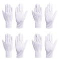 thumbnail image 1 of 4Pack White Cotton Marching Gloves Costume Gloves Formal Tuxedo Gloves Jewelry Inspection Gloves, 1 of 3