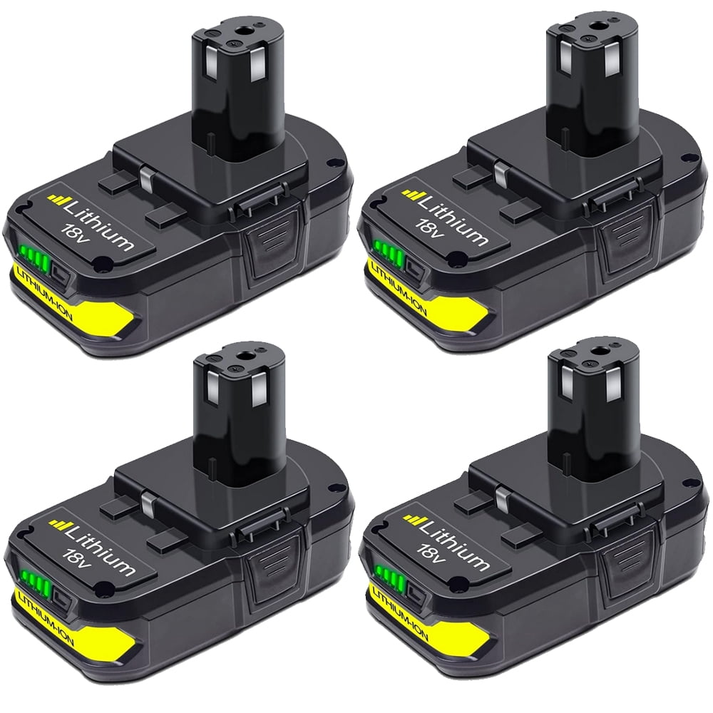 4Pack replacement for ryobi 18v 3.6v lithium battery p102 p103 p105 p107 p108