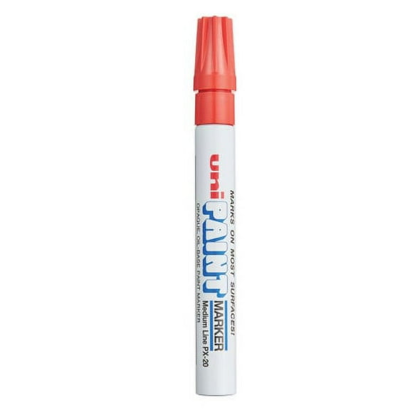 4Pack uni Paint Permanent Marker, Medium Bullet Tip, Red (63602)