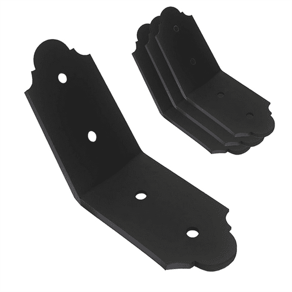 4Packs 135 Degree Angle Bracket Decorative Knee Braces, Duty Flush Inside 135-Degree Connector Brace, Outside 45 Degree