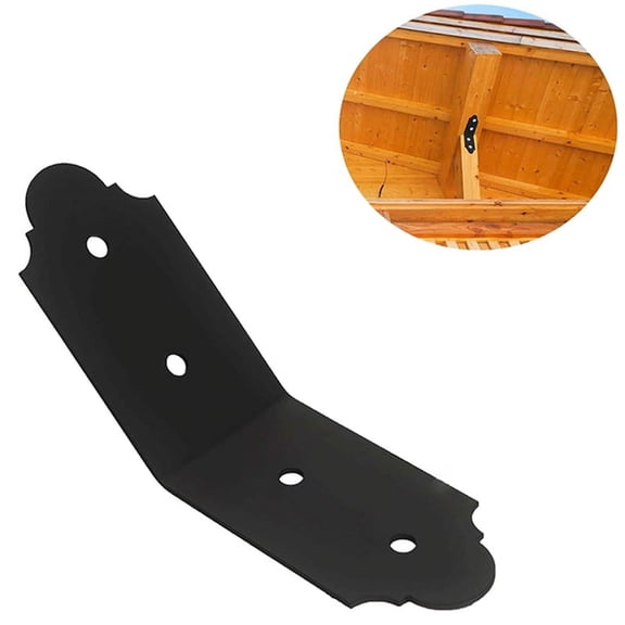 4Packs 135 Degree Angle Bracket Decorative Knee Braces, Duty Flush Inside 135-Degree Connector Brace, Outside 45 Degree