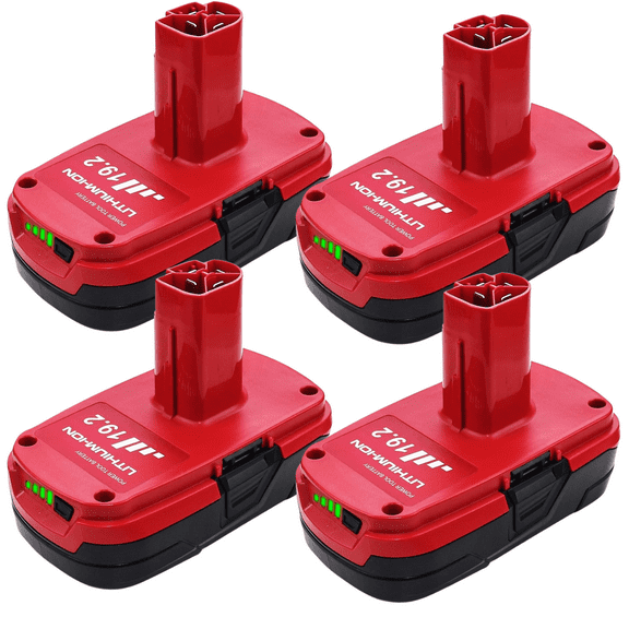 4Packs 3.6Ah Diehard 19.2V C3 Battery Replacement for Craftsman 19.2 Volt Battery Li-ion Compatible with Craftsman 315.pp2011 315.pp2020 315.113753 130279005 1323903 11375 315.115410 Batteries
