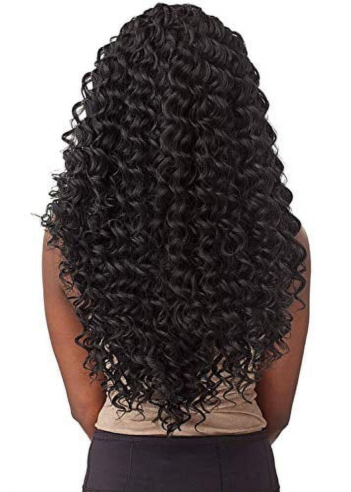 [4Packs Deal] Sensationnel Lulutress Crochet Braiding Hair Extension - DEEP WAVE 18 (T1B/27 [T:Off Black, B:Strawberry Blonde])