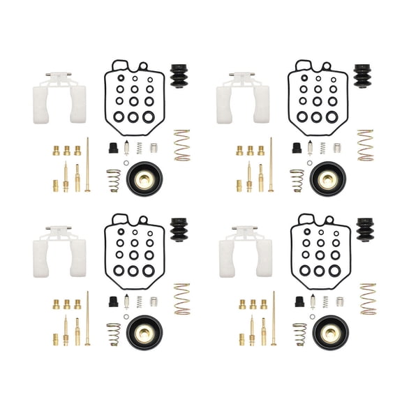 4Packs Essential Carburetor Rebuild Kit with Floats and Needles for Honda CB750C, CB750K, Nighthawk 750 Motorcycle