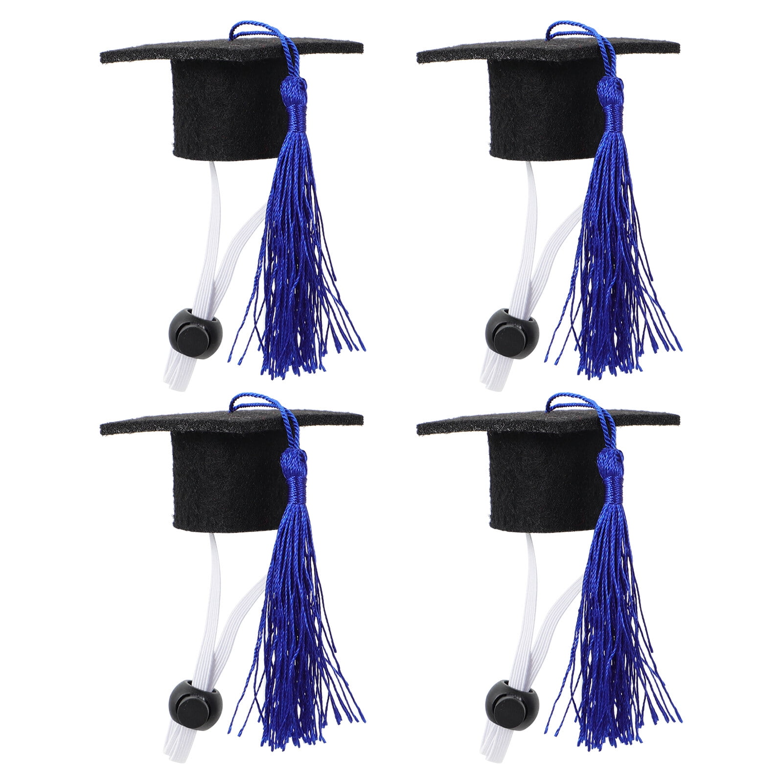 4Packs Graduation Mini Doctoral Hat with Tassels Mini Pets Doll Hats ...