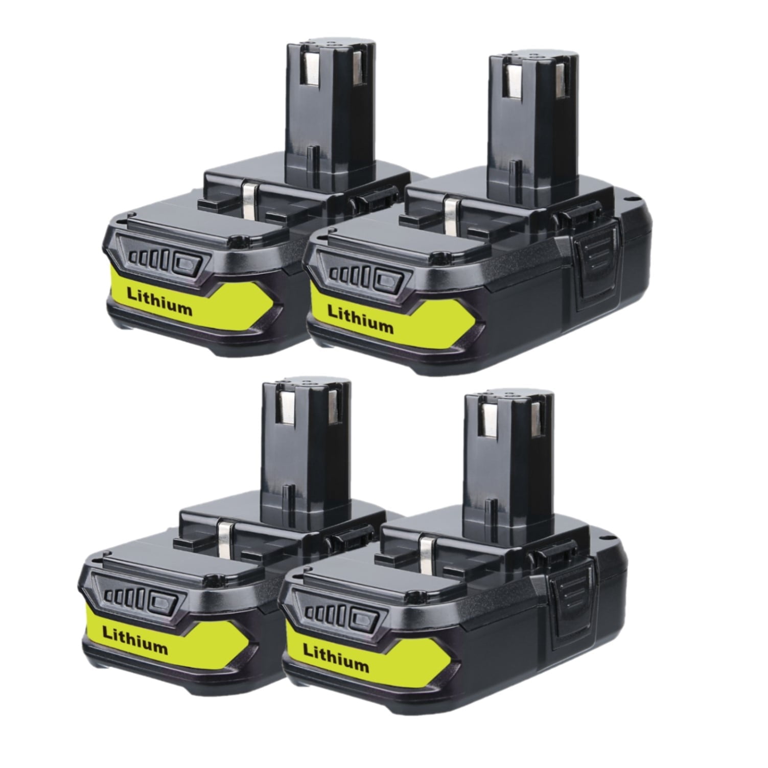 4Packs P102 3.6Ah Replacement for Ryobi 18V Lithium-ion Battery P102 P103 P104 P105 P107 P108 P109 P122 for 18-Volt Power Tool