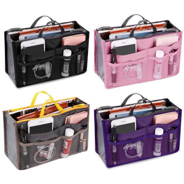 4Packs Purse Organizer Inserts in Handbags Large Capacity Travel Insert