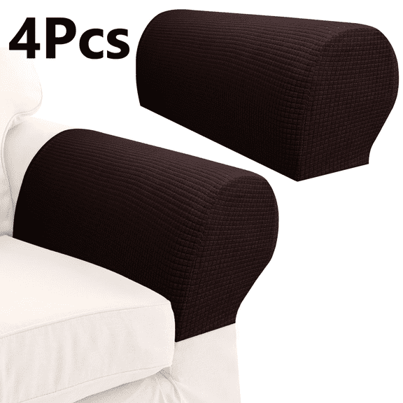 4Packs Stretch Armrest Covers Sofa Arm Covers for Chairs Couch Anti-Slip Armchair Furniture Slipcovers for Recliner Sofa Armrest Protector Recliner