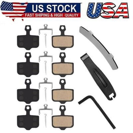 4Pairs Bike Disc Brake Pads, Compatible for Sram Brake Pads Avid Elixir E1 E3 E5