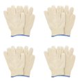 thumbnail image 1 of 4Pairs Heat Proof Oven Gloves for Grilling and Baking, Comfortable Aramid Oven Gloves with Fingers, Thick Cotton Knit Gloves For Handling Hot Pans and Dishes, 1 of 6