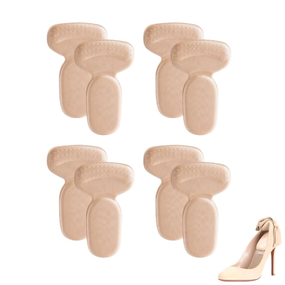 4Pairs Heel Pads for Shoes Women Anti Slip Heel Liners for Women Shoes Heel Grips for Womens Shoes Stop Heel Slip and Blister Improving Shoe Fit