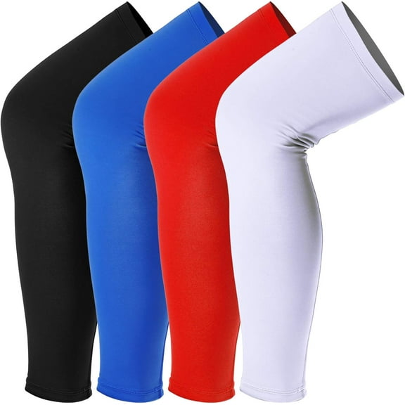 4Pairs Leg Sleeves Cooling Long Sleeves UV Protection for Men Women