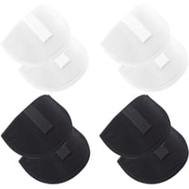 4Pairs Shoulder Pads Self Adhesive Sponge Shoulder Pads Non Slip Shoulder Protectors Soft Covered Sewing Foam Pads for Blazer Clothes