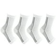 thumbnail image 1 of 4Pairs Soothe Relief Socks for Neuropathy Pain,Neuropathy Socks for Women for Relief Swollen Feet & Ankles &Plantar Fasciitis-White S/M, 1 of 7
