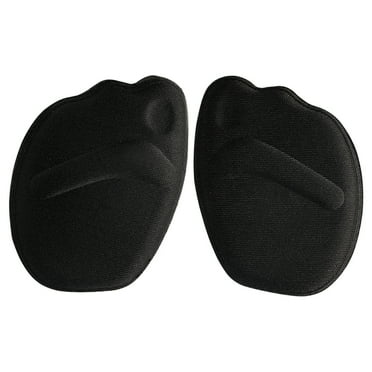 4Pairs Women's Forefoot Pad High Heels Half Insoles Memory Foam Anti-slip Back Sticker Pain Relief Protector Shoe Pads Cushion 2pcs-black