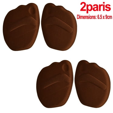 4Pairs Women's Forefoot Pad High Heels Half Insoles Memory Foam Anti-slip Back Sticker Pain Relief Protector Shoe Pads Cushion 4pcs-brown