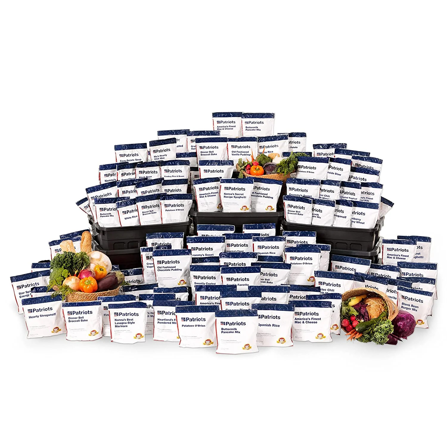 4Patriots 1Year Survival Food Kit Emergency Food Supply, Freeze