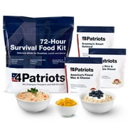 4Patriots Emergency Food Supply - 72-Hour Survival Kit - Freeze Dried Food - 25-Year Shelf Life - 16 Servings