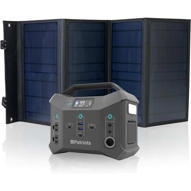 4Patriots Power Sidekick, ECO Free Everyday Backup, 300wH Solar