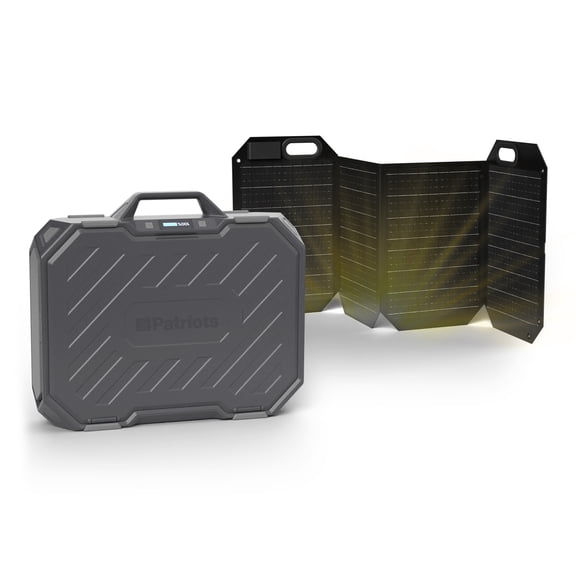4Patriots Patriot Power Solar Generator Alphacase Elite with 60W Solar Panel