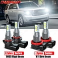 thumbnail image 1 of 4Pc 6000K Combo LED Headlight High Low Beam Bulbs Kit for Chevy Tahoe 2007-2019, 1 of 12