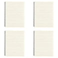 thumbnail image 1 of 4Pc A6 Spiral Pocket Notebook, 160 Pages Plastic Cover Mini Lined Grid Blank Notebook, Waterproof Writing Journal, Portable Travel Memo Notebook for Daily Note Taking, Quick Jotting, Planning, 1 of 5