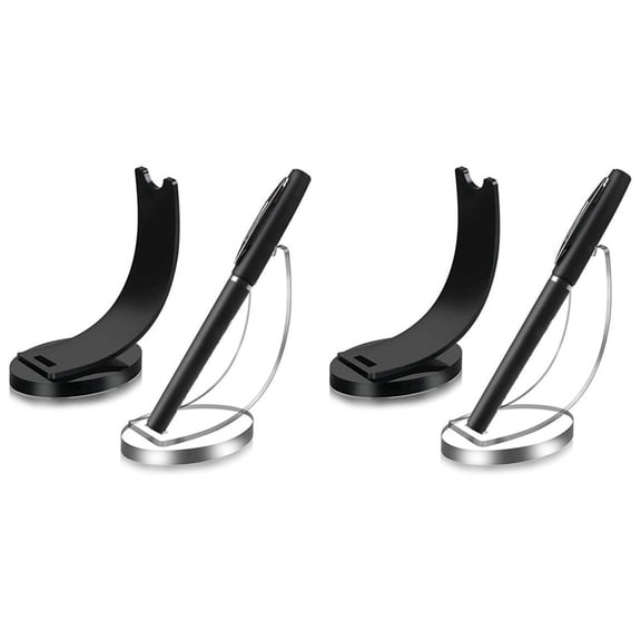 4Pc Acrylic Electronic Pen Holder Pencil Display Stand Fountain Pen Ballpoint Pen Clear Stand Display Rack Pen Organizer