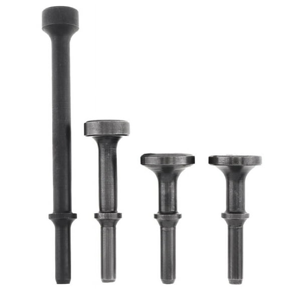 4Pc Air Hammer Air Chisel Hard Steel Solid Impact Hammer Support Pneumatic Tool for Knocking / Rusting Removal
