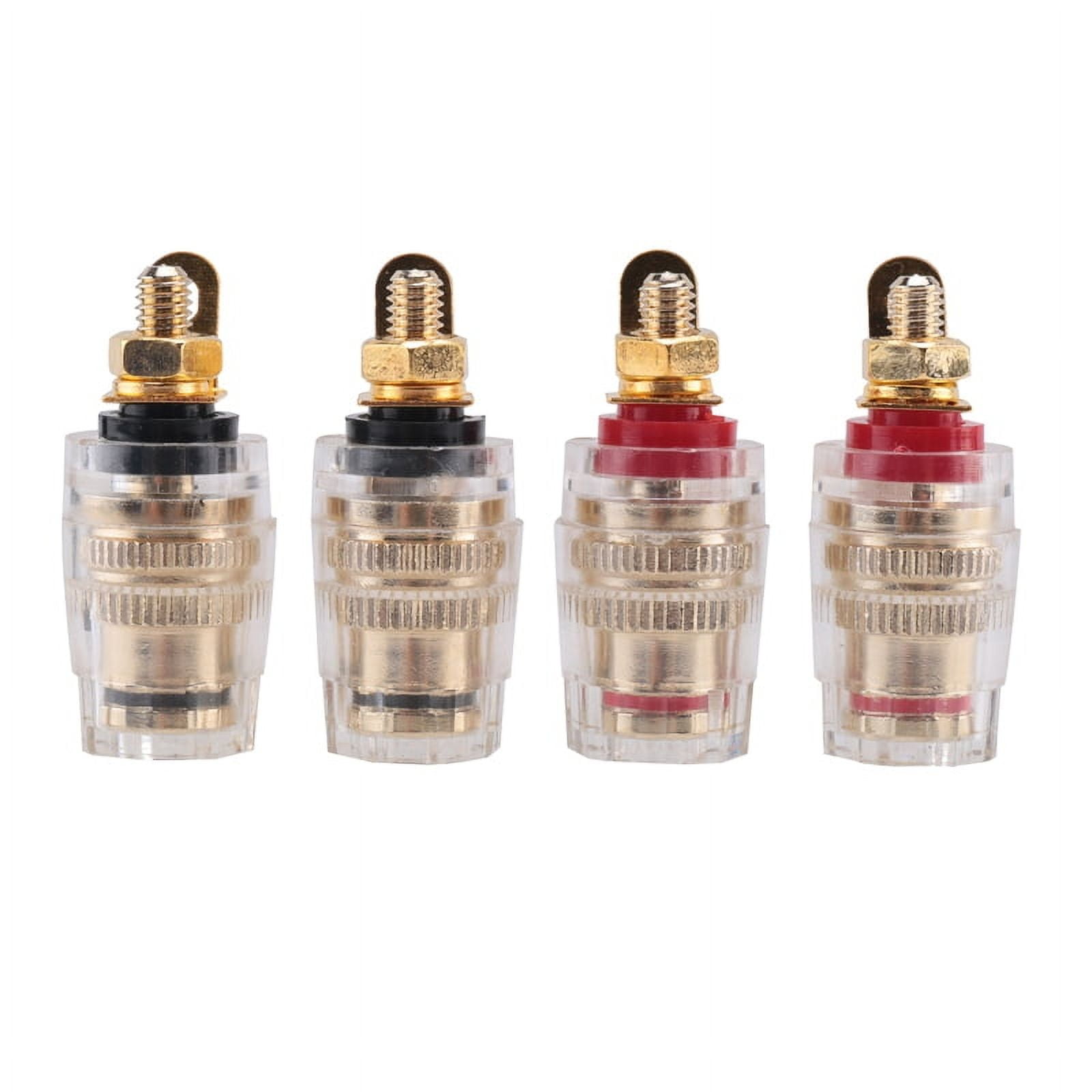 4Pc Amplifier Speaker Terminal Binding Post 4mm Banana Plug Jack New ...