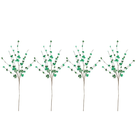4Pc Artificial Four Leaf Clover Plants-Lifelike Shamrock Greenery for St. Patrick's Day,Spring,Summer Decor- for Home,Office,Farmhouse,Garden,or Wedding,A
