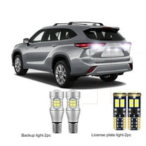4Pc Car LED Bulbs For Toyota Highlander 2008-2025 LED Car Reverse Backup Light  License Plate Light CANBUS White