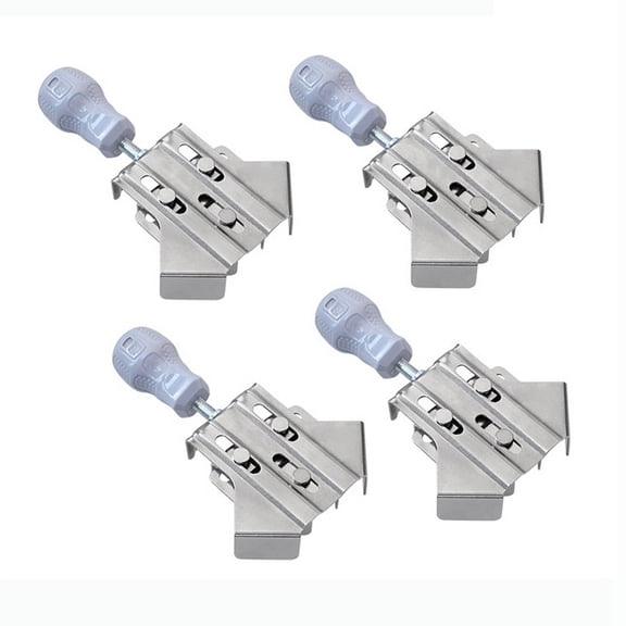 4Pc Corner Clamp Stainless Steel 90Degree Right Angle Clamp Adjustable Woodworking Positioning Square Fixed Frame ClampA4 * Conrner Clamps