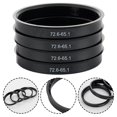 4Pc Hub Centering Rings 72.665.1 for BMW for T5 T28 Wheel Bore Center