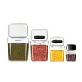 thumbnail image 1 of 4Pc Kitchen Storage Box,Four-Piece Kitchen Storage Box E, Baking Storage Set Baking Containers Storage Set with Labels Flour Sugar Storage Containers Set Airtight Food Storage Canisters, 1 of 9