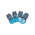 thumbnail image 1 of 4Pc Pet Socks,Non - Slip Bottom Dog Paw Protectors With Cute Bear Design,For Small Dogs Like Teddy,Pomeranian,Corgi And Cats,Lt Blue,M, 1 of 5