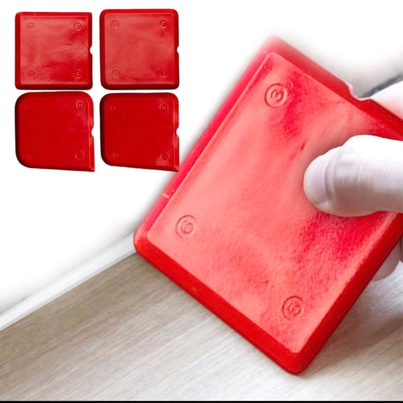 4Pc Silicone Caulking Tool Kit, Caulk Remover Tool, Grout Removal Scraper Set, Sealant Smoothing Finishing Tool, Portable Sealant Scraper for Kitchen Bathroom Floor Window Sealant Sealing Sink
