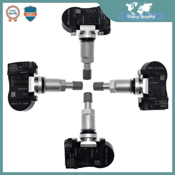 4Pc TIRE PRESSURE SENSOR MONITOR TPMS for Mazda 2 3 5 6 CX7 CX9 MX5 BBM2-37-140B