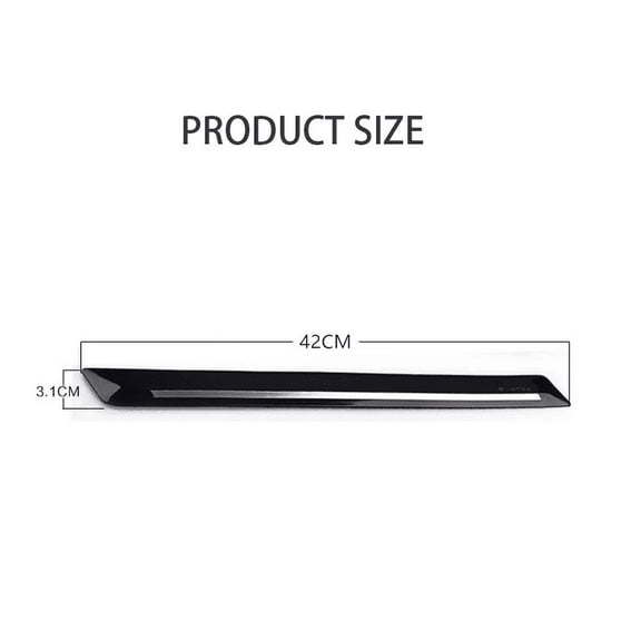 4Pc Universal Black Rubber Car SUV Bumper Protector Strip Sticker Anti-collision