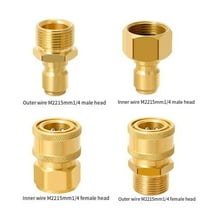 4Pc Washing Machine Water Pipe Washing Machine Conversion 1/4 Connector Brass