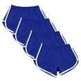 thumbnail image 1 of ZQUUVOU 4Pc Women Casual Summer Sports Shorts Workout Yoga Shorts Active Shorts B-Blue, 1 of 5