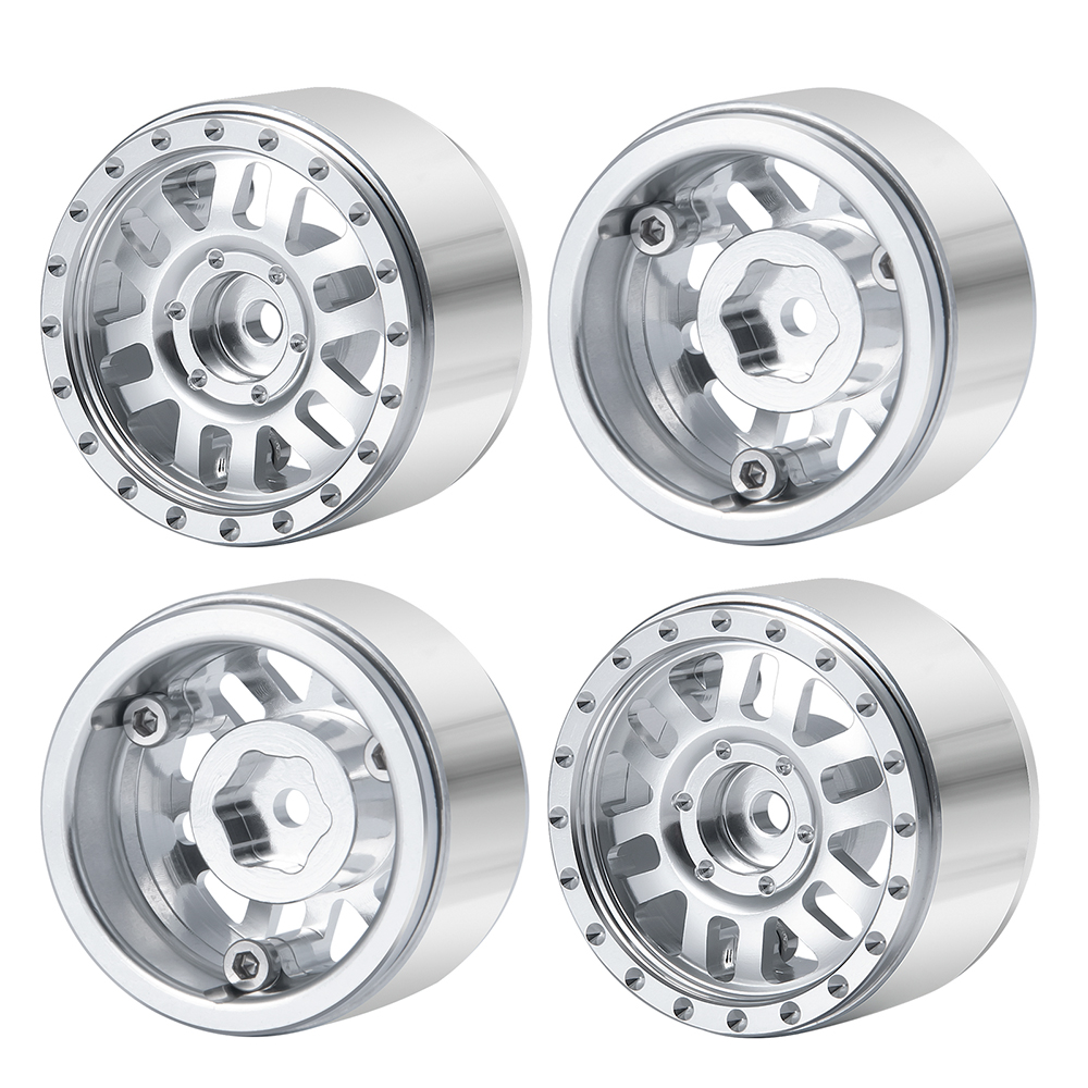 Micro Rims 4Pcs 1.0inch Micro 28.5*16mm Metal Beadlock Wheel Rims Hubs for TRX4M 1 ...