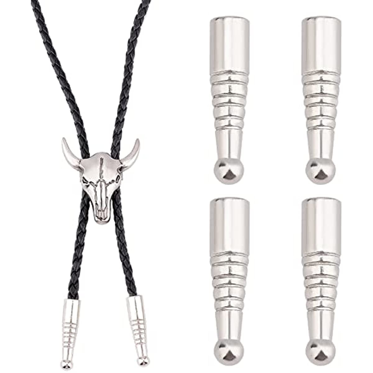 Silver bolo tie tips best sale