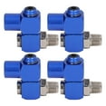 4Pcs 1/4in NPT Swiveling Air Fitting Hose Connector 360° Rotating ...