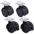 thumbnail image 1 of 4Pcs 1.5 Inch Caster Wheels Removable Smoothly Nylon Strong Load Bearing Furniture Wheels Household Supplies, 1 of 9