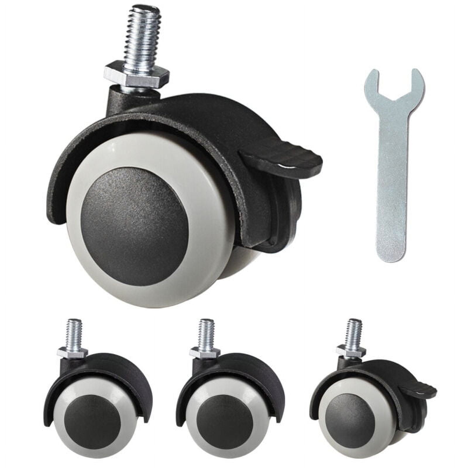 4Pcs 1.5 Inch Swivel Caster Wheel, Replacement for Trolley Furniture ...