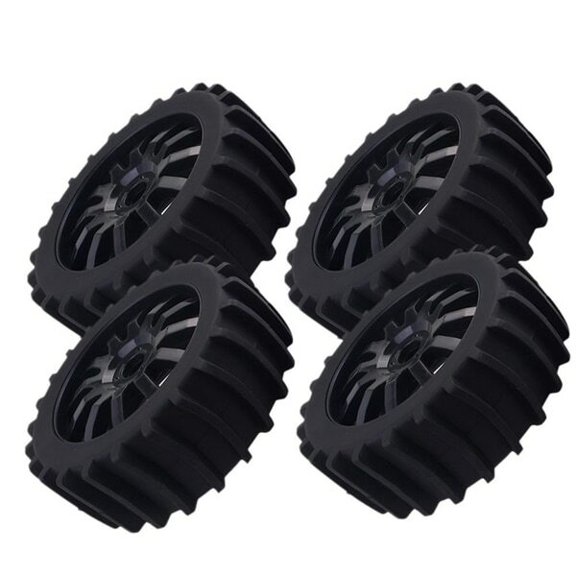 4Pcs 1/8 RC Off Road Buggy Snow Sand Paddle Tires Tyre Wheel Fits for HSP HPI Baja