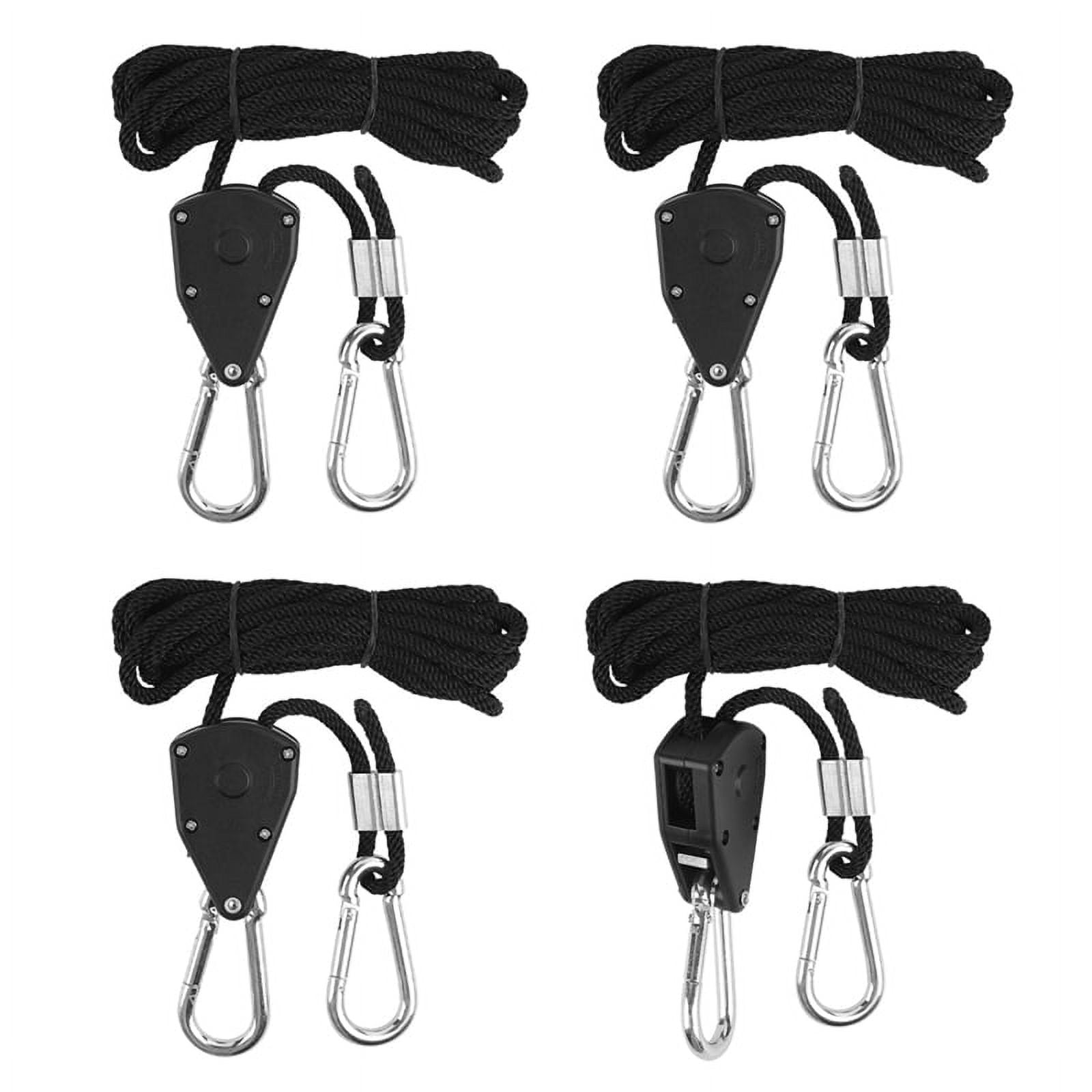 4Pcs 1/8Inch Adjustable Heavy Duty Rope Hanger - Reinforced Metal ...